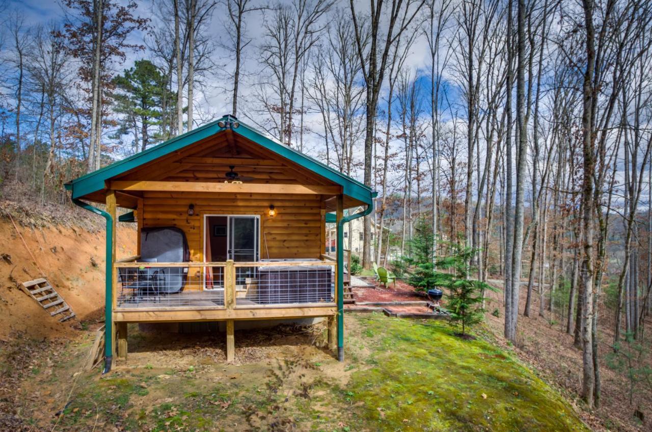 Superb Bryson City Studio Cabin With Hot Tub And Patio! Экстерьер фото