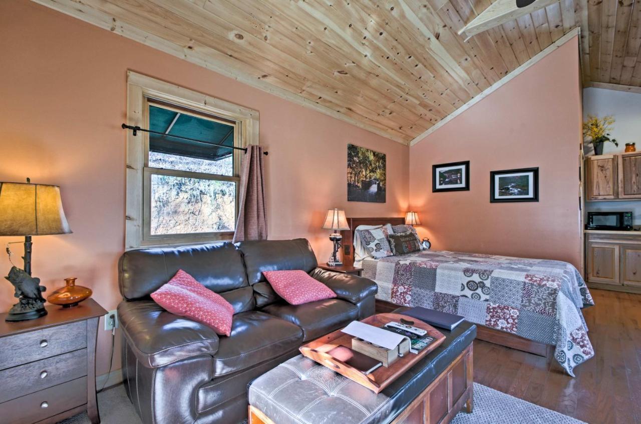 Superb Bryson City Studio Cabin With Hot Tub And Patio! Экстерьер фото